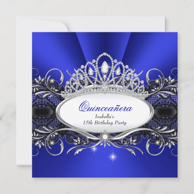 Invitación Príncipes de Quinceañera (Anverso)