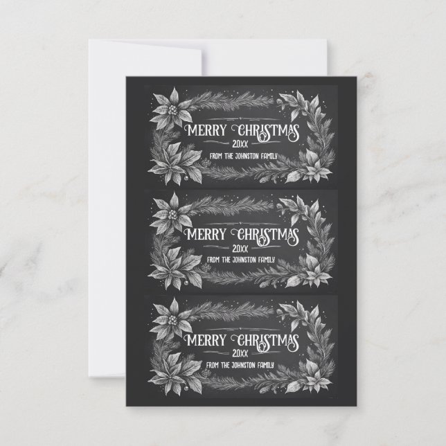 Invitación Printable Christmas Gift Labels (Anverso)