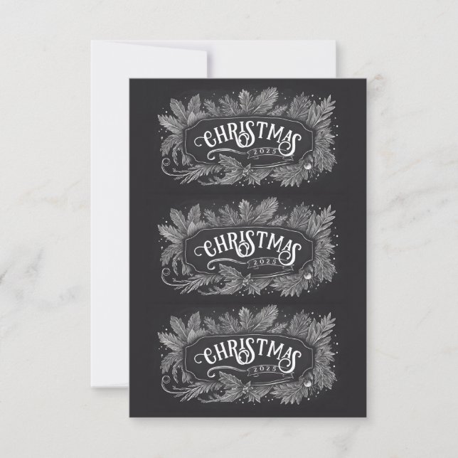 Invitación Printable Christmas Year Gift Labels (Anverso)