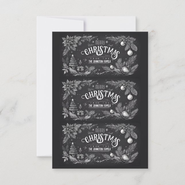 Invitación Printable Homemade Christmas Gift Labels (Anverso)