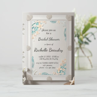 Invitación Printable Invitation Template for Bridal shower