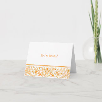 Invitación Pristine Naranja Notecards