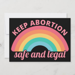 Invitación Pro Aborto - Mantener el aborto seguro y legal II