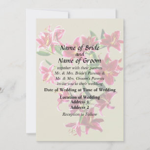 Invitación Productos de boda Corazón de Lirios Stargazer