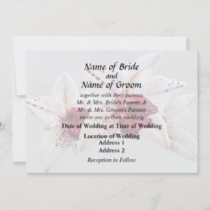 Invitación Productos de boda Cymbidium Baltic Dew Freckle Fac