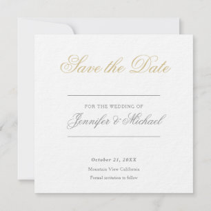 Invitación Profesional Minimalista de Boda