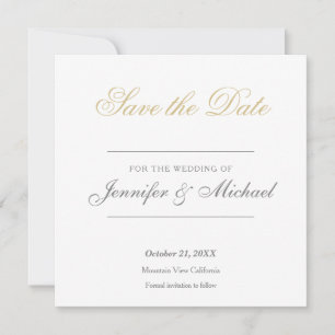 Invitación Profesional Minimalista de Boda