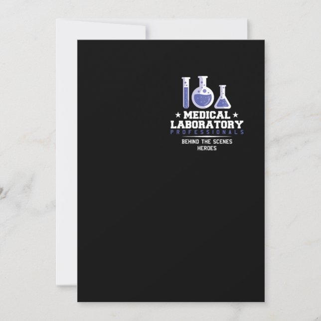 Invitación Profesionales de Laboratorio Médico Técnico de Lab (Anverso)