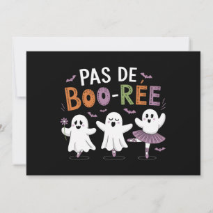 Invitación Profesor de ballet de Pas de BOO-ree Ghost Dancer