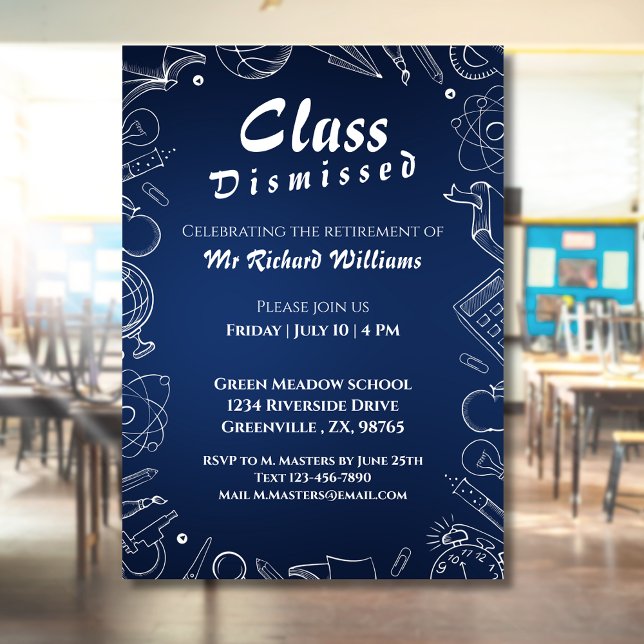 Invitación Profesor de Escuela de Jubilados Clase Fiesta de F (Subido por el creador)