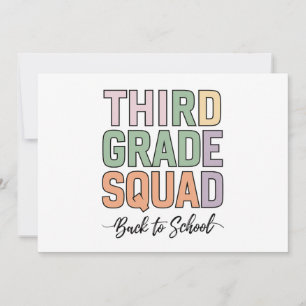 Invitación Profesores del Equipo de Tercer Grado Niños 3er Gr