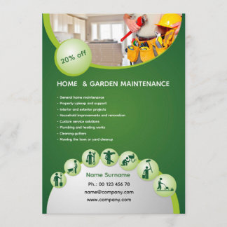 Invitación Professional handyman flyer template 