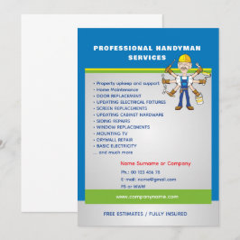 Invitación Professional Home Maintenance Flyer Template