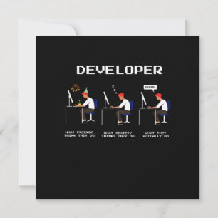 Invitación Programador Desarrollador Ordenador Computadora Ne