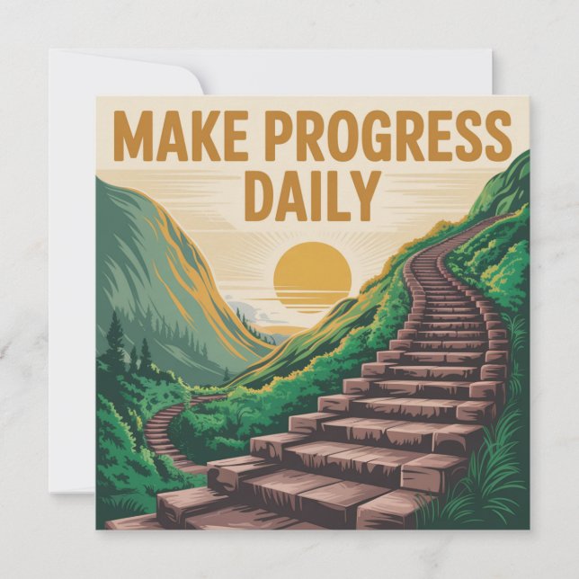 Invitación Progresar Diariamente (Anverso)