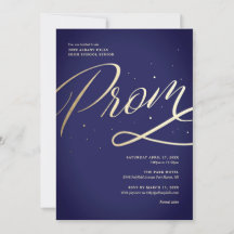 Invitación Prom Moderna