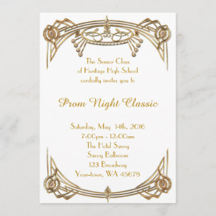 Invitación Prom Night Classic