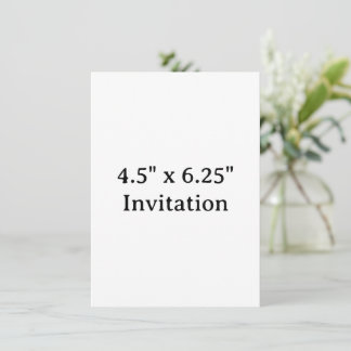 Invitación Promoción de Marca Simple al Cuadrado 4.5" x 6.25"