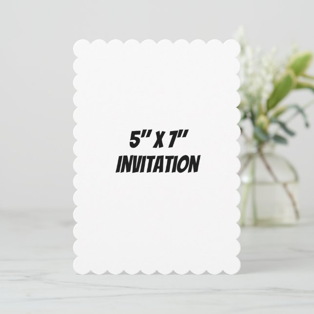 Invitación Promoción de Marca Simple Escalonada 5" x 7"  (Anverso de pie)