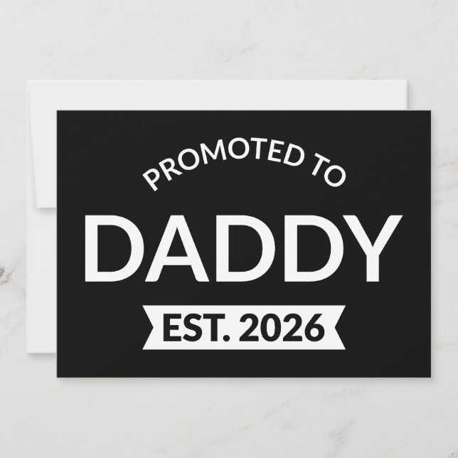 Invitación Promovido A Daddy Est. II 2026 (Anverso)