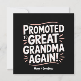 Invitación Promovido a la abuela otra vez regalo divertido de