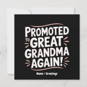 Invitación Promovido a la abuela otra vez regalo divertido de