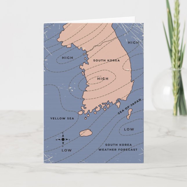 Invitación Pronóstico meteorológico de Corea del Sur (Anverso)