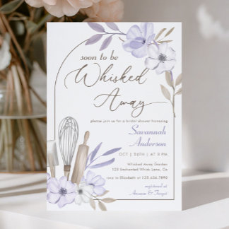 Invitación Pronto Será Llevarada en un Torbellino de Flores F