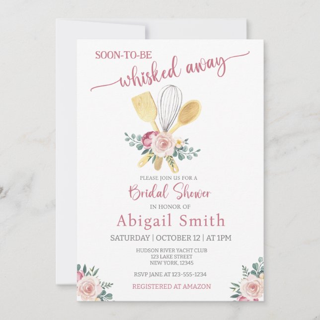 INVITACIÓN PRONTO SERÁ SALIDO DE LA DUCHA DE BRIDAL (Anverso)