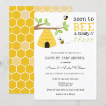 Pronto será una familia de Baby Shower de tres uni