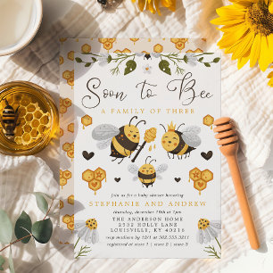 Invitación Pronto Será Una Familia De Tres Ducha De Bebé Coed
