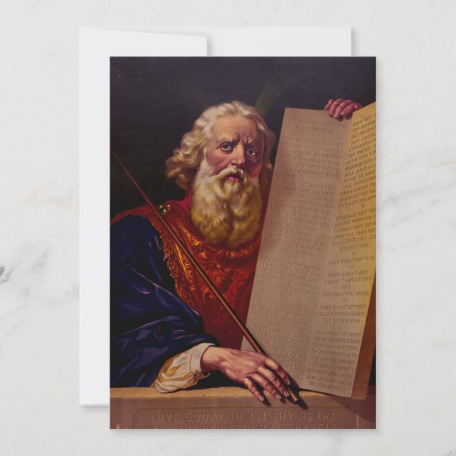 Invitación Prophet Moses on Mount Sinai – High-Fidelity Epic  (Anverso)