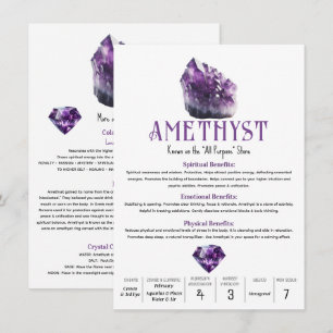 Invitación Propiedades Metafísicas del Cristal Púrpura de Ama