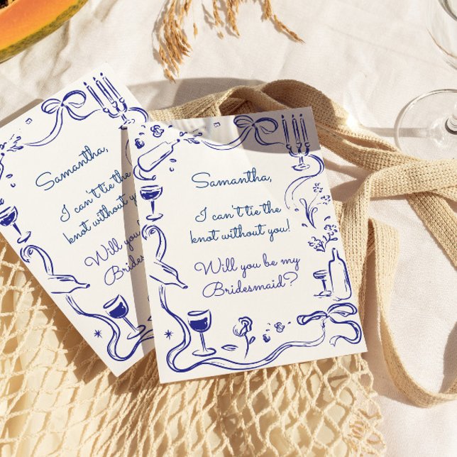 Invitación Propuesta caprichosa de la dama de honor (Subido por el creador)