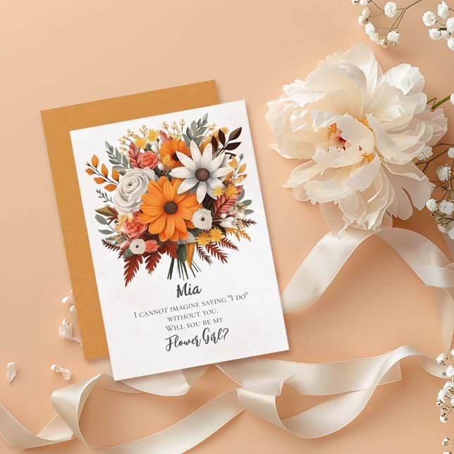 Invitación Propuesta de Chica Flower Flower Girl para el atar (Subido por el creador)