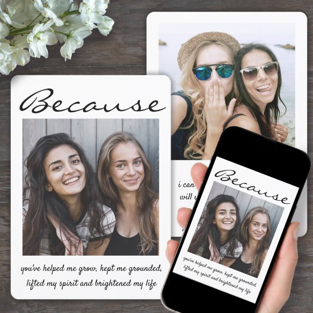 Invitación Propuesta de cualquier texto de 2 foto de dama de  (Subido por el creador)