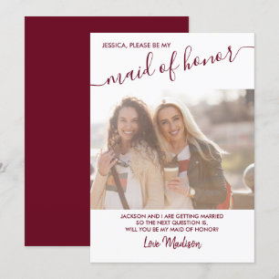 Invitación Propuesta de foto blanca y de honor de la empleada