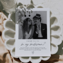 Propuesta de Foto Escrita a Mano 'Sé Mi Bridesman'