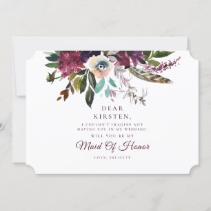 Invitación Propuesta De Homenaje De La Mujer Floral De Borgoñ