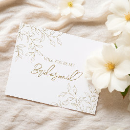 Invitación Propuesta de la Boda Clásica de Oro Greenery Brid