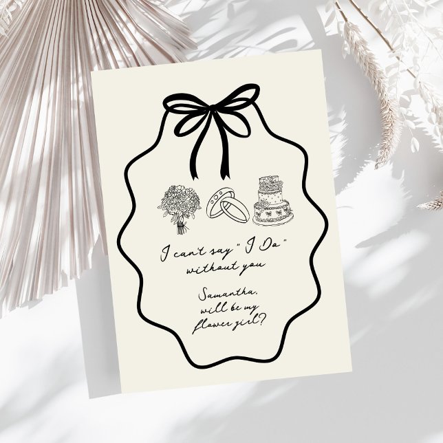 Invitación Propuesta de la chica de flor floral de barba dibu (Subido por el creador)