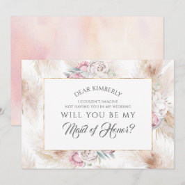 Invitación Propuesta de la dama de honor/dama de honor de Pam