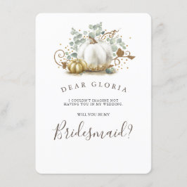 Invitación Propuesta de la dama de honor de la boda de la bod
