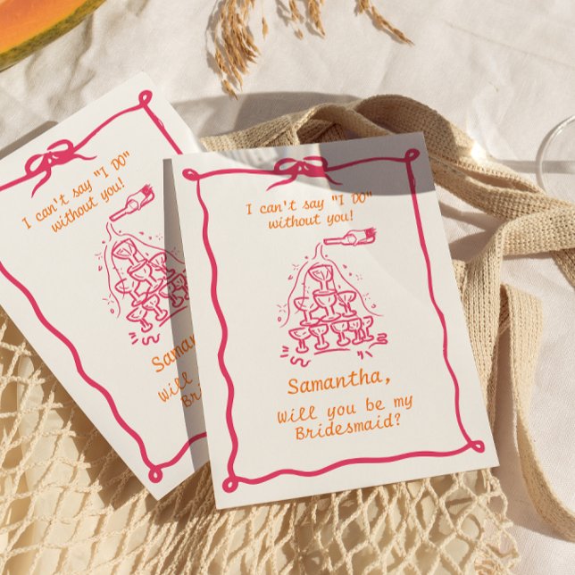 Invitación Propuesta de la dama de honor de la torre de champ (Subido por el creador)