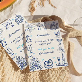 Invitación Propuesta de la dama de honor de la torre de champ