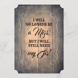 Invitación Propuesta de la dama de honor/empleada de honor de