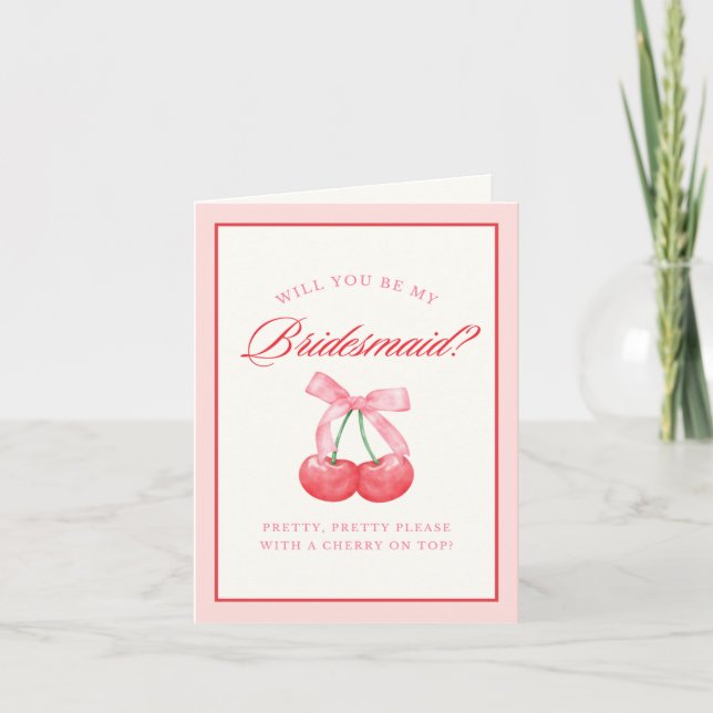 Invitación Propuesta de la incansable Coquette Bow Cherry Bri (Anverso)