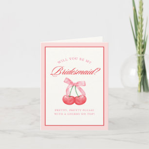 Invitación Propuesta de la incansable Coquette Bow Cherry Bri
