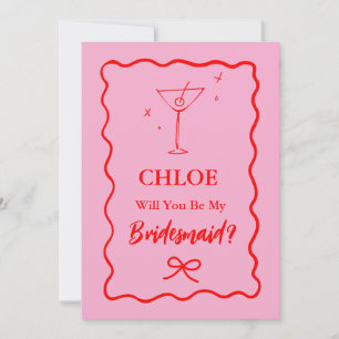 Invitación Propuesta De La Mujer De La Mujer De La Novia Rosa