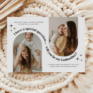 Invitación Propuesta de Madrina de Foto con Arco Doble